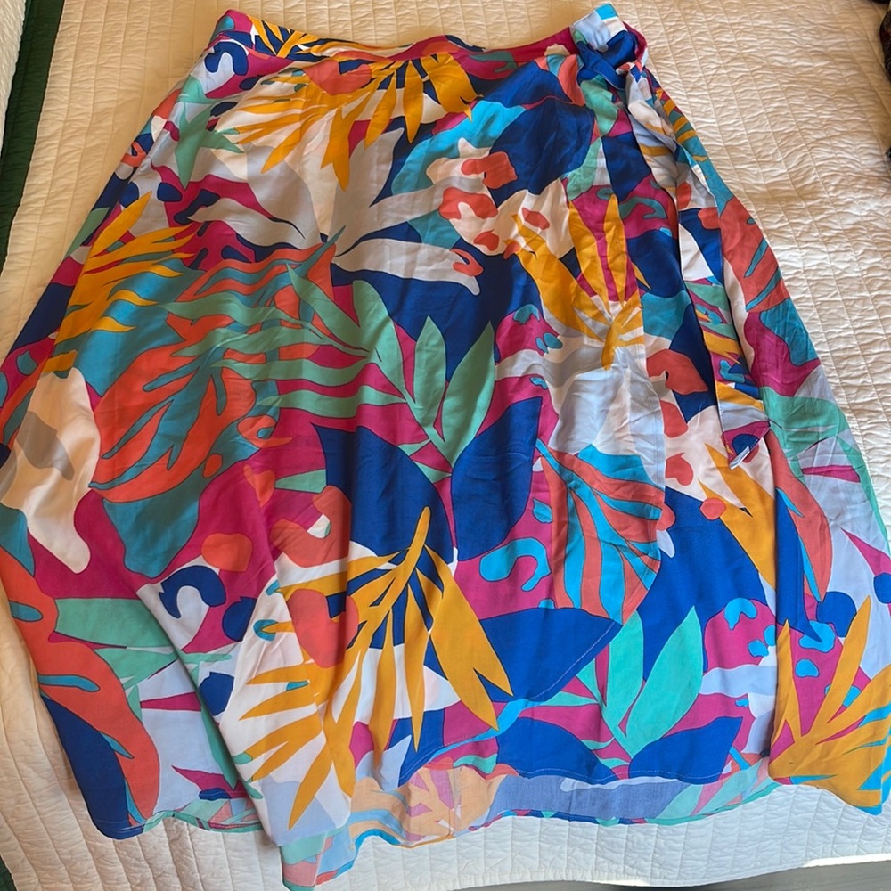 XL J. Crew Faux Wrap Skirt